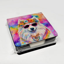 Load image into Gallery viewer, Samoyed Hippie Dawg PU Leather Note Paper Holder