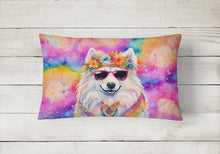 Load image into Gallery viewer, Samoyed Hippie Dawg Fabric Decorative Pillow