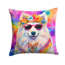 Load image into Gallery viewer, Samoyed Hippie Dawg Throw Pillow - 14x14 Decorative Pillow – Art for Your Home &amp; Patio