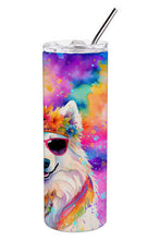 Load image into Gallery viewer, Samoyed Hippie Dawg Stainless Steel Skinny Tumbler