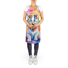 Load image into Gallery viewer, Samoyed Hippie Dawg Apron – Artist-Designed Kitchen, BBQ &amp; Craft Apron