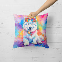 Load image into Gallery viewer, Samoyed Hippie Dawg Fabric Decorative Pillow
