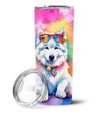 Load image into Gallery viewer, Samoyed Hippie Dawg Stainless Steel Skinny Tumbler