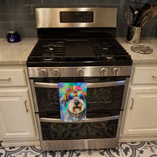 Load image into Gallery viewer, Schnauzer Hippie Dawg Kitchen Towel