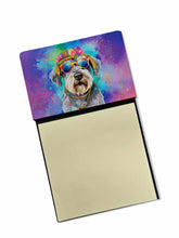 Load image into Gallery viewer, Schnauzer Hippie Dawg Sticky Note Holder- Refiilable Desk Accessory Note Pad