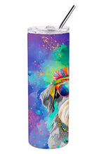 Load image into Gallery viewer, Schnauzer Hippie Dawg Stainless Steel Skinny Tumbler