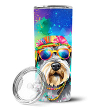 Load image into Gallery viewer, Schnauzer Hippie Dawg Stainless Steel Skinny Tumbler