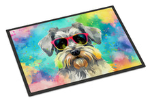 Load image into Gallery viewer, Schnauzer Hippie Dawg Doormat - 18X27 Indoor / Outdoor Rug | Made in USA