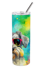 Load image into Gallery viewer, Schnauzer Hippie Dawg Stainless Steel Skinny Tumbler