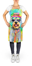 Load image into Gallery viewer, Schnauzer Hippie Dawg Apron – Artist-Designed Kitchen, BBQ &amp; Craft Apron
