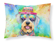 Load image into Gallery viewer, Schnauzer Hippie Dawg Standard Pillowcase – Artistic Decorative Front, White Back