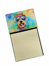 Load image into Gallery viewer, Schnauzer Hippie Dawg Sticky Note Holder- Refiilable Desk Accessory Note Pad