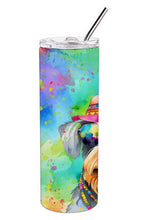 Load image into Gallery viewer, Schnauzer Hippie Dawg Stainless Steel Skinny Tumbler