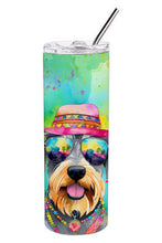 Load image into Gallery viewer, Schnauzer Hippie Dawg Stainless Steel Skinny Tumbler
