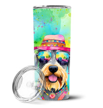 Load image into Gallery viewer, Schnauzer Hippie Dawg Stainless Steel Skinny Tumbler