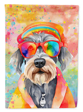 Load image into Gallery viewer, Schnauzer Hippie Dawg House Flag
