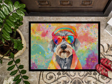 Load image into Gallery viewer, Schnauzer Hippie Dawg Doormat - 18X27 Indoor / Outdoor Rug | Made in USA