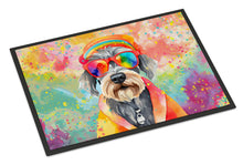Load image into Gallery viewer, Schnauzer Hippie Dawg Doormat - 18X27 Indoor / Outdoor Rug | Made in USA