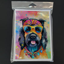 Load image into Gallery viewer, Scottish Terrier Hippie Dawg Greeting Cards - Blank Note Cards – 8-Pack of Artist-Designed Cards with Envelopes