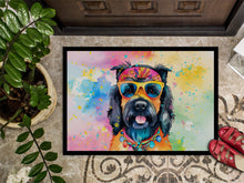 Load image into Gallery viewer, Scottish Terrier Hippie Dawg Doormat - 24x36 Decorative Floor Mat – Indoor/Outdoor Rug with Artistic Flair