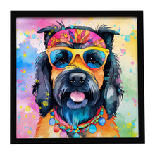 Load image into Gallery viewer, Scottish Terrier Hippie Dawg Framed Metal Print