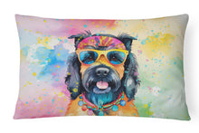 Load image into Gallery viewer, Scottish Terrier Hippie Dawg Fabric Decorative Pillow