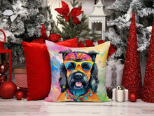 Load image into Gallery viewer, Scottish Terrier Hippie Dawg Throw Pillow - 14x14 Decorative Pillow – Art for Your Home &amp; Patio