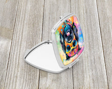 Load image into Gallery viewer, Scottish Terrier Hippie Dawg Compact Mirror – Stylish Purse Mirror with Artistic Covers