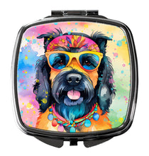 Load image into Gallery viewer, Scottish Terrier Hippie Dawg Compact Mirror – Stylish Purse Mirror with Artistic Covers