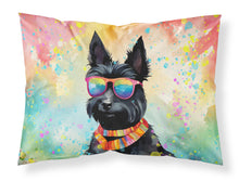Load image into Gallery viewer, Scottish Terrier Hippie Dawg Standard Pillowcase – Artistic Decorative Front, White Back
