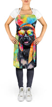 Load image into Gallery viewer, Scottish Terrier Hippie Dawg Apron – Artist-Designed Kitchen, BBQ &amp; Craft Apron