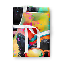 Load image into Gallery viewer, Scottish Terrier Hippie Dawg Apron – Artist-Designed Kitchen, BBQ &amp; Craft Apron