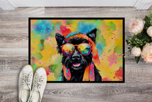 Load image into Gallery viewer, Scottish Terrier Hippie Dawg Doormat - 18X27 Indoor / Outdoor Rug | Made in USA