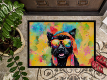 Load image into Gallery viewer, Scottish Terrier Hippie Dawg Doormat - 18X27 Indoor / Outdoor Rug | Made in USA