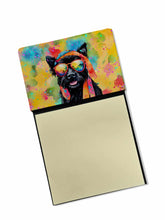 Load image into Gallery viewer, Scottish Terrier Hippie Dawg Sticky Note Holder- Refiilable Desk Accessory Note Pad