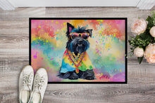 Load image into Gallery viewer, Scottish Terrier Hippie Dawg Doormat - 18X27 Indoor / Outdoor Rug | Made in USA