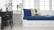 Load image into Gallery viewer, Scottish Terrier Hippie Dawg Standard Pillowcase – Artistic Decorative Front, White Back