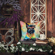 Load image into Gallery viewer, Scottish Terrier Hippie Dawg Fabric Decorative Pillow