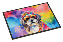 Load image into Gallery viewer, Shih Tzu Hippie Dawg Doormat - 24x36 Decorative Floor Mat – Indoor/Outdoor Rug with Artistic Flair