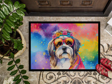 Load image into Gallery viewer, Shih Tzu Hippie Dawg Doormat - 18X27 Indoor / Outdoor Rug | Made in USA