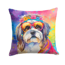 Load image into Gallery viewer, Shih Tzu Hippie Dawg Fabric Decorative Pillow