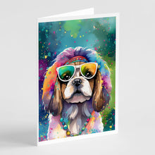Load image into Gallery viewer, Shih Tzu Hippie Dawg Greeting Cards - Blank Note Cards – 8-Pack of Artist-Designed Cards with Envelopes