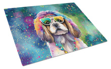 Load image into Gallery viewer, Shih Tzu Hippie Dawg Glass Cutting Boards – Durable, Decorative Kitchen Art Large