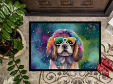 Load image into Gallery viewer, Shih Tzu Hippie Dawg Doormat - 18X27 Indoor / Outdoor Rug | Made in USA