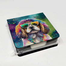 Load image into Gallery viewer, Shih Tzu Hippie Dawg PU Leather Note Paper Holder