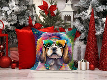 Load image into Gallery viewer, Shih Tzu Hippie Dawg Fabric Decorative Pillow