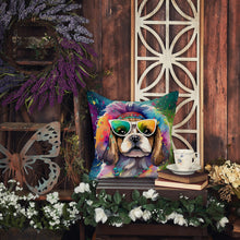 Load image into Gallery viewer, Shih Tzu Hippie Dawg Fabric Decorative Pillow