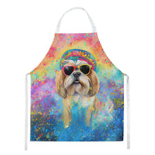 Load image into Gallery viewer, Shih Tzu Hippie Dawg Apron – Artist-Designed Kitchen, BBQ &amp; Craft Apron