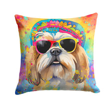 Load image into Gallery viewer, Shih Tzu Hippie Dawg Fabric Decorative Pillow