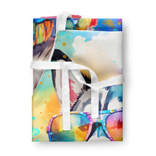 Load image into Gallery viewer, Siberian Husky Hippie Dawg Apron – Artist-Designed Kitchen, BBQ &amp; Craft Apron